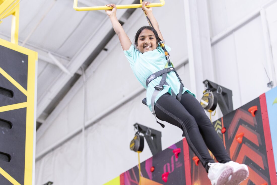 Giant Jump to the Trapeze