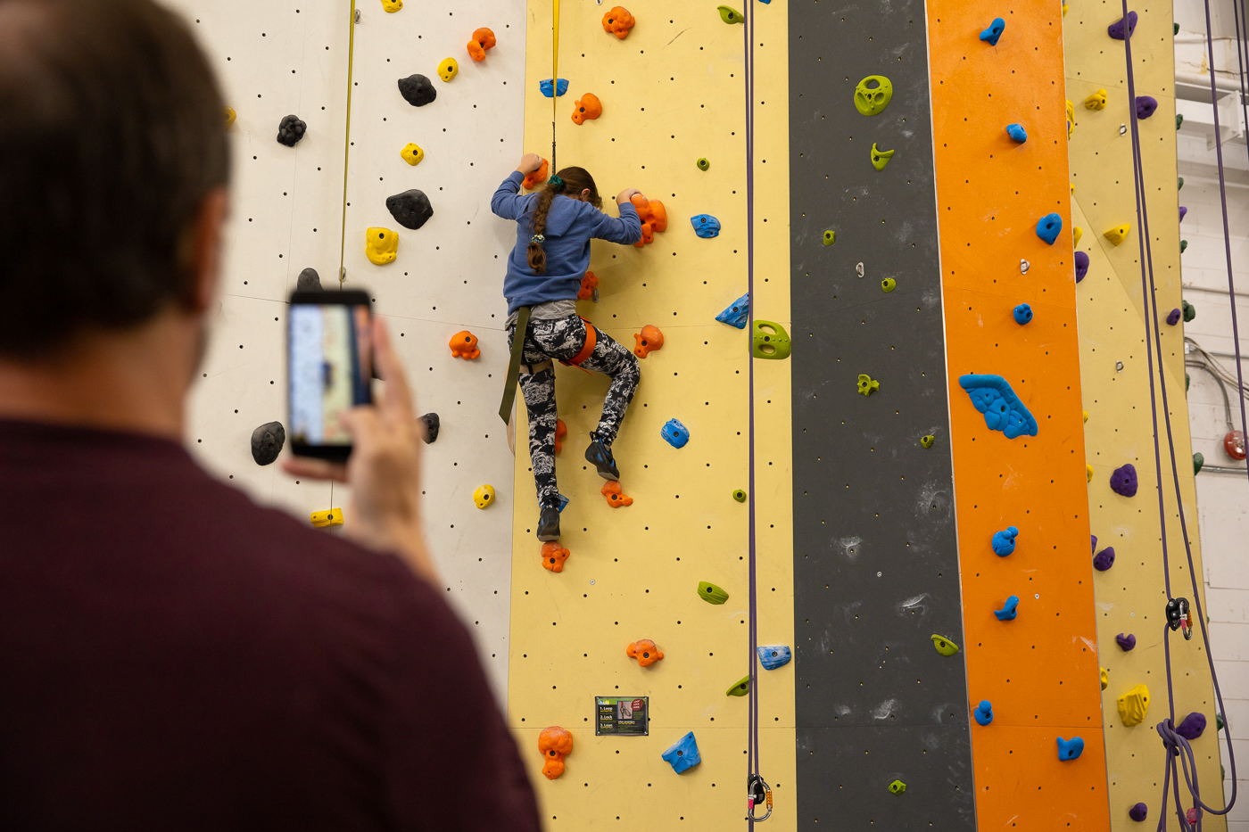 Young Climber on Autobelay